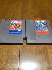 NES Junior Edition Wheel Of Fortune  & Jeopardy Nintendo Cartridges Only