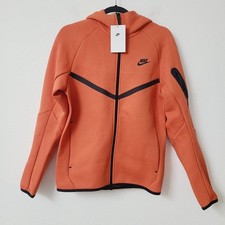 Nike Tech Fleece Windrunner Full Zip Hoodie Sweater HV0949-846 Size XS Orange