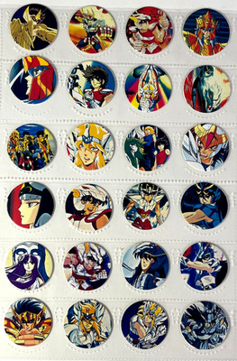 1995 KNIGHTS OF ZODIAC Yupi Tazos - Full Set 88/88 Colombia Pogs Saint Seiya