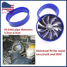 Universal 2.5 Turbo Cold Air Intake Turbonator Hose Single Fan Fuel Gas Saver