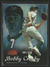2006 Flair Showcase #120 Bobby Crosby Legacy Blue #/150