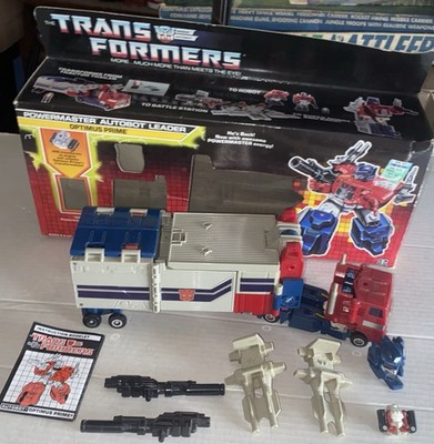 1988 Hasbro Transformers G1 Optimus Prime Powermaster-100% Complete In Box