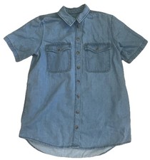 Universal Thread Women's Size M Short Sleeve Denim Jean Shirtdress