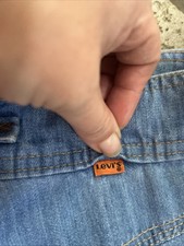 Vintage Levi  s A Line Jean Skirt 2 Buttons Women's XS Size 0-4