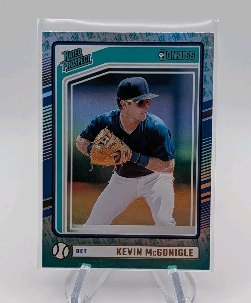 Kevin Mcgonigle 2024 Panini Donruss Baseball Liberty Foil Rated Prospect SP #198