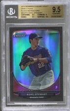 2013 Bowman Draft Picks Chrome Black Refractor 29/35 Kohl Stewart BGS 9.5 0f6