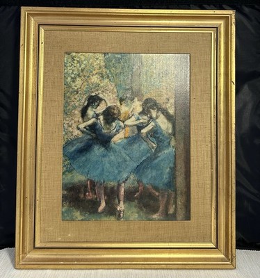 Edgar Degas ''Danseuses en Bleu'' (Blaue Tänzer) gerahmter Druck S.P.A.D.E.M Frankreich