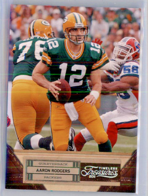 2011 Panini Timeless Treasures Silver Aaron Rodgers #1 69/99 GREEN BAY PACKERS