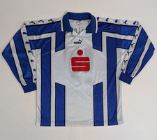 Puma Vintage 90s Soccer Jersey Blue FC 07 Albstadt #17 Size XL Made In Hungary 