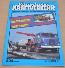 Historischer Kraftverkehr HIK 2/86 LKW Borgward B-1250 Traktor Feuerwehr Jeep