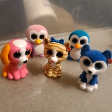 Lot Of 5 Ty Beanie Boos- Mini Boo Figures