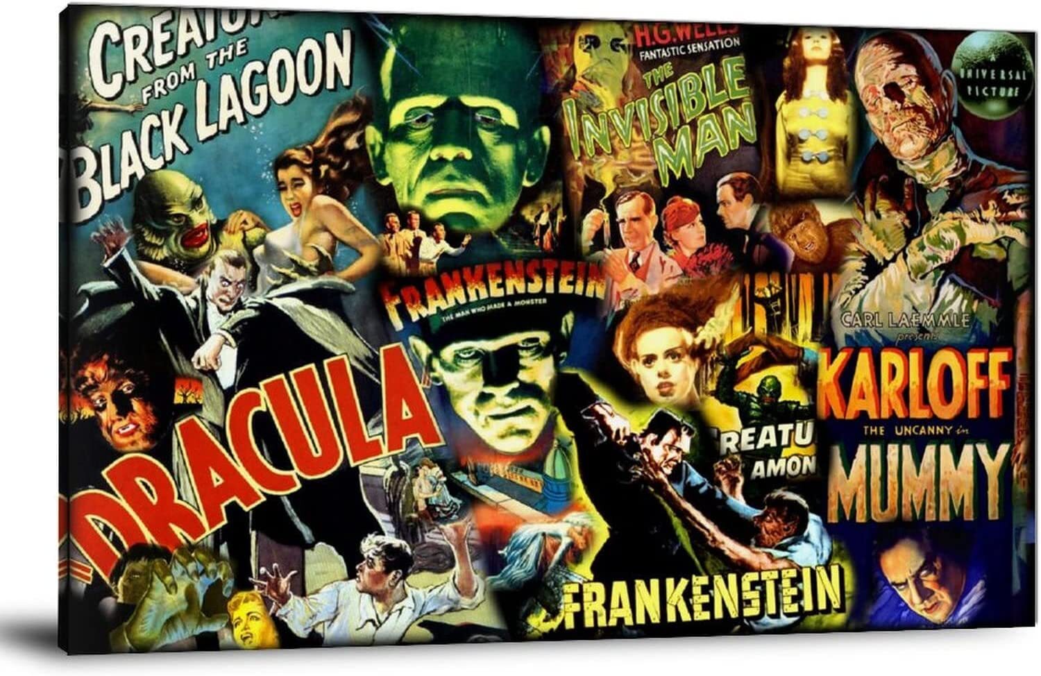 Universal Monsters The Mummy Horror Movie Poster Decorative Painting