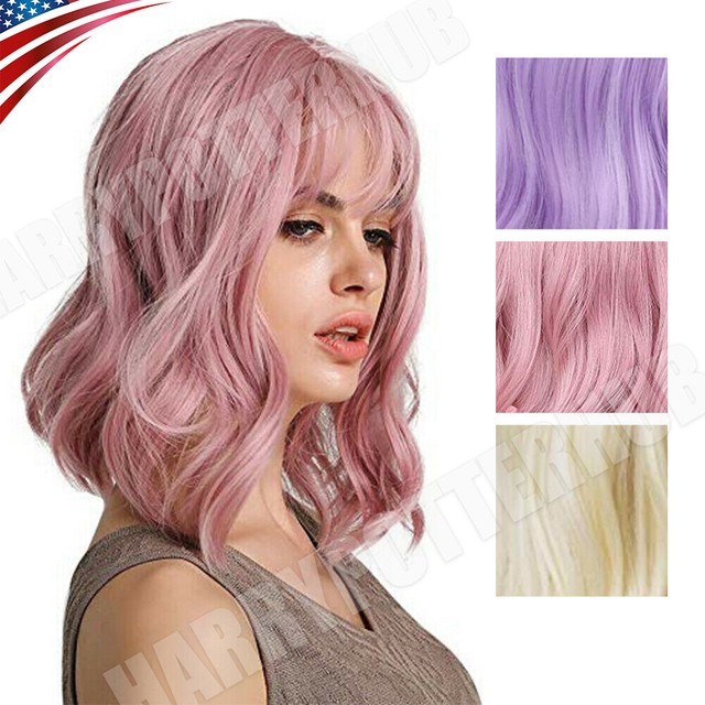 Us Women Long Big Wavy Rainbow Wig Gothic Curly Spiral Colorful Hair Cosplay For Sale Online Ebay