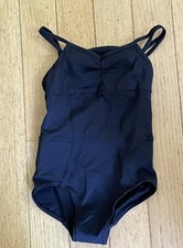 Ivivva by Lululemon Girls Black Ballet Dance Leotard Size 8