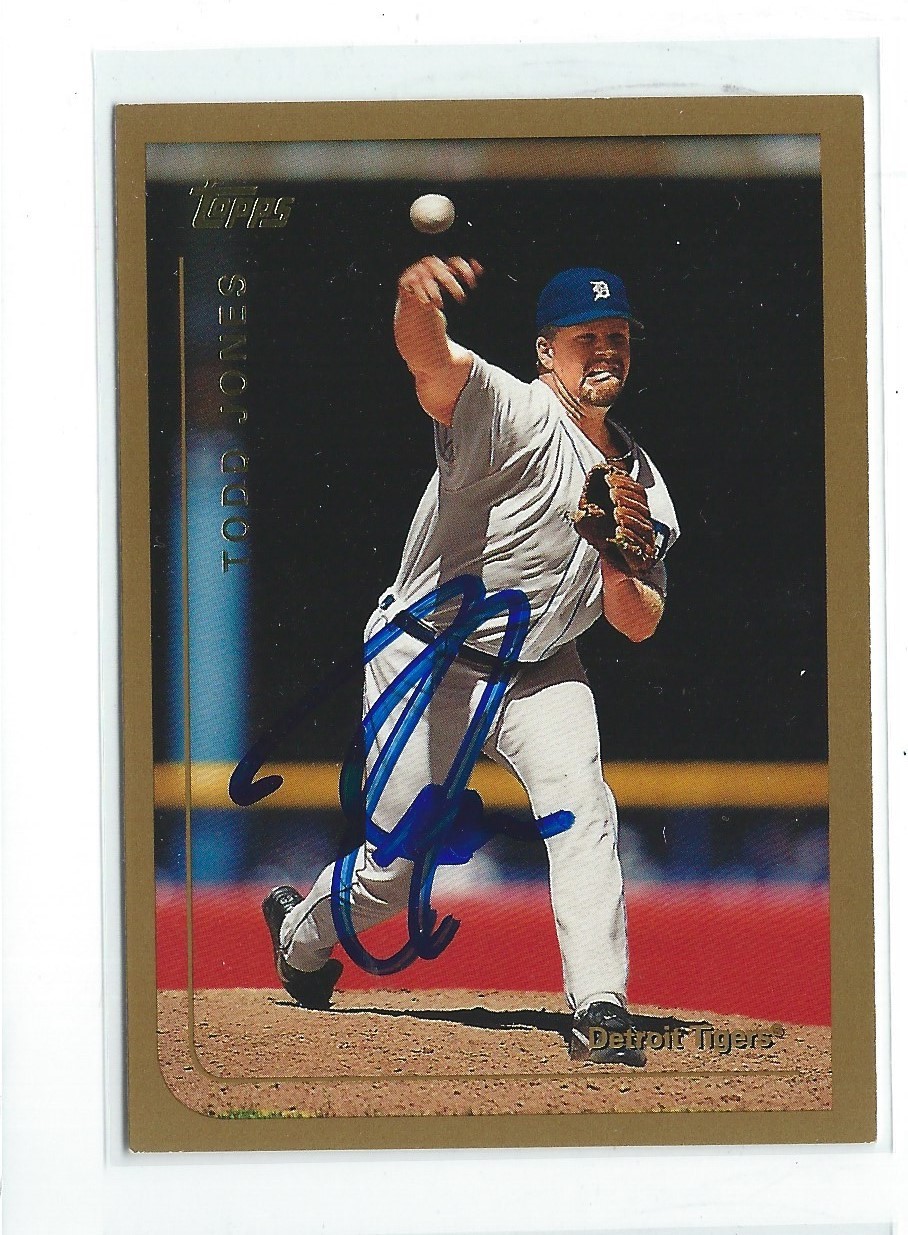 Todd Jones Signed 1999 Topps  Card #178