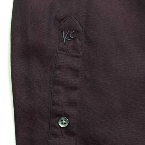 VTG Kenneth Cole Mens Shirt Medium Burgundy Black Casual 90s Dance Club Retro M - Picture 15 of 24