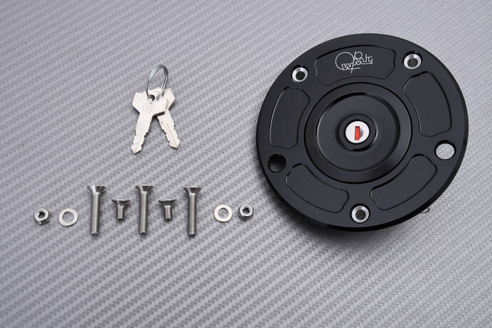 Bouchon de réservoir d'essence noir TWM avec clés pour Suzuki GSX-S 750 de 2017 à 2020 TSC.02.N