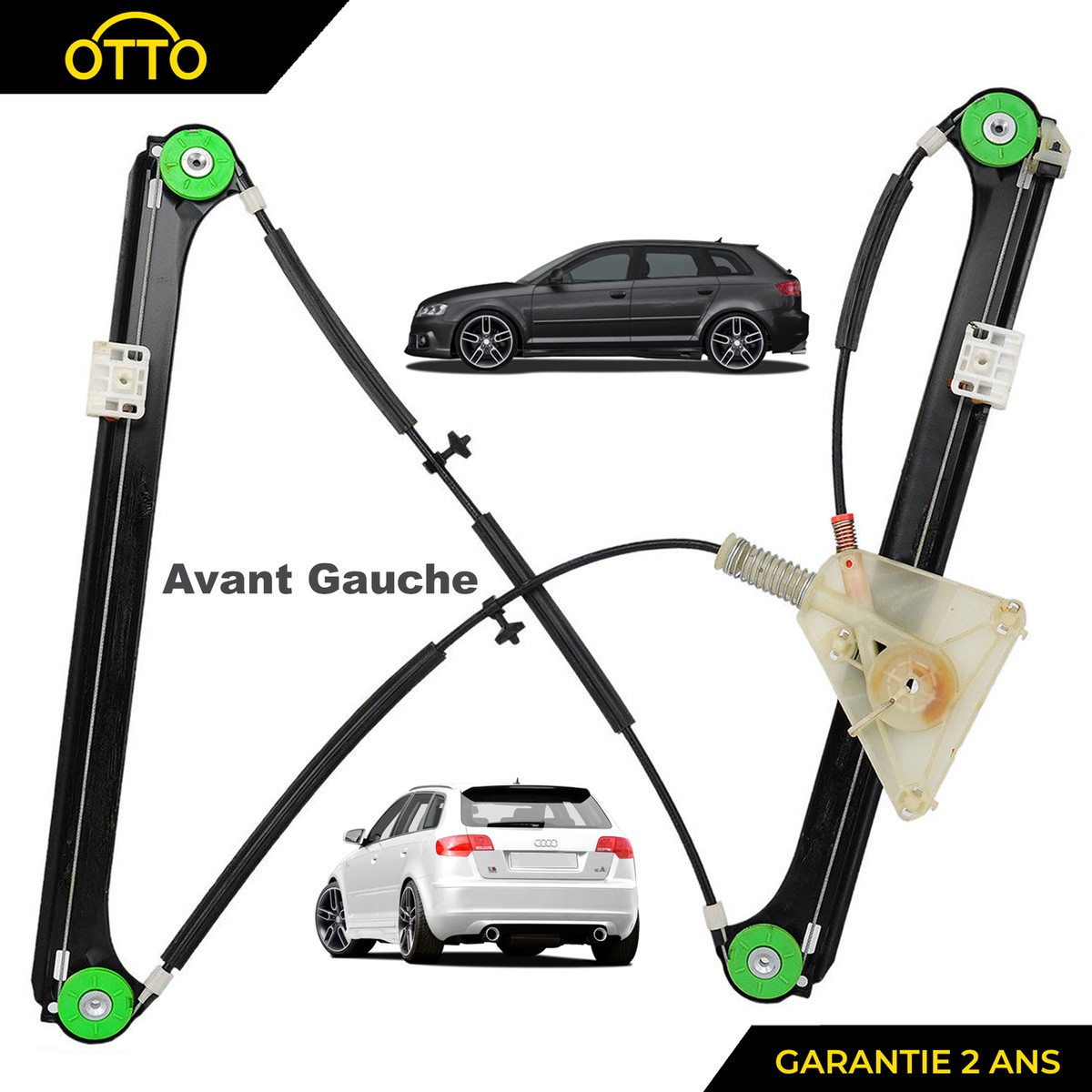 Lève-vitre Avant Gauche Pour AUDI A3 8P (2003-2016) 4 Portes - Neuf, Référence 8P4837461B