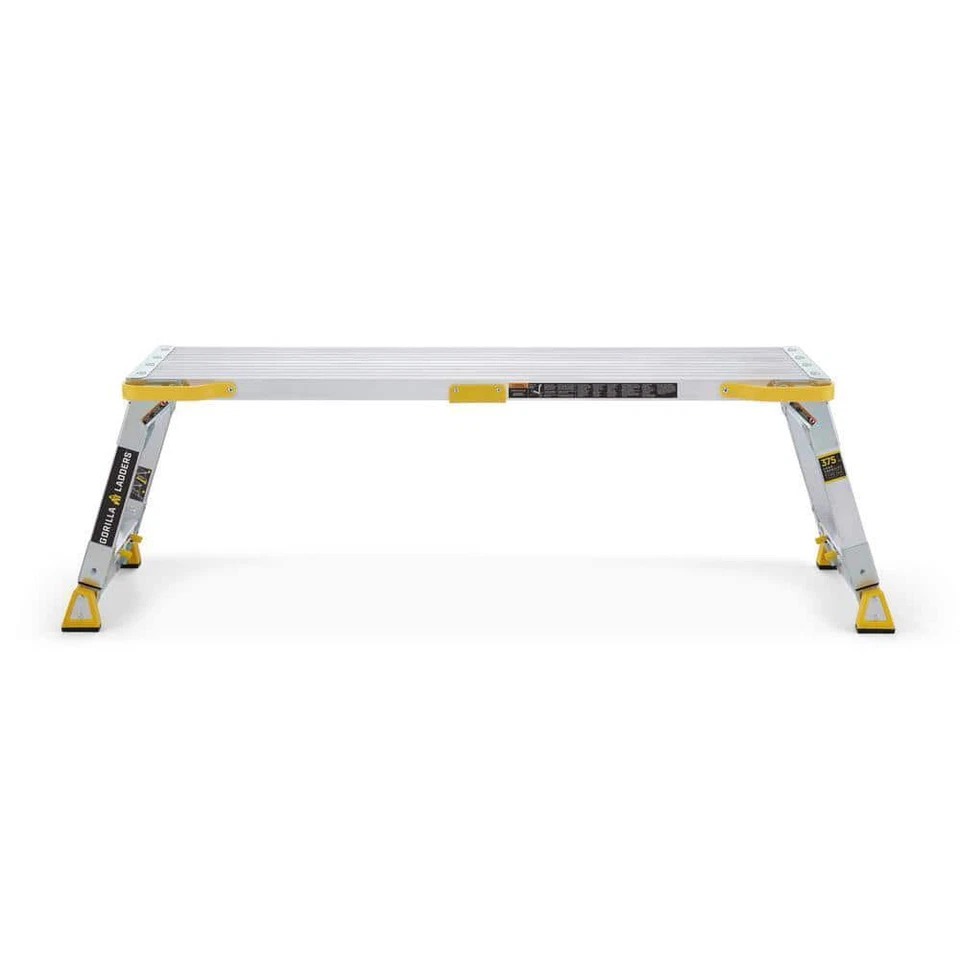 Gorilla Ladders Work Platforms 4.6' x 2.5' Aluminum Heavy-Duty PRO Slim-Fold - Image 3 of 4