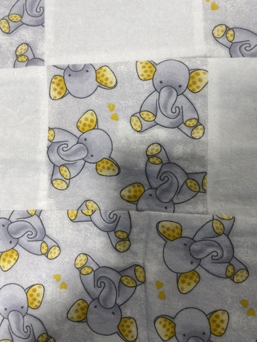 Quilt Topper Elephant Design 70x60 Baby Toddler - Picture 2 of 9