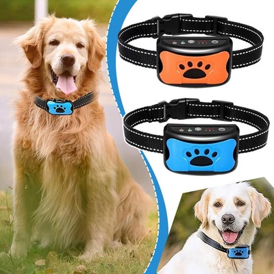 Anti Bark Collar Stop Dog Barking Sound Vibration Adjustable Rechargeable`  J7V9