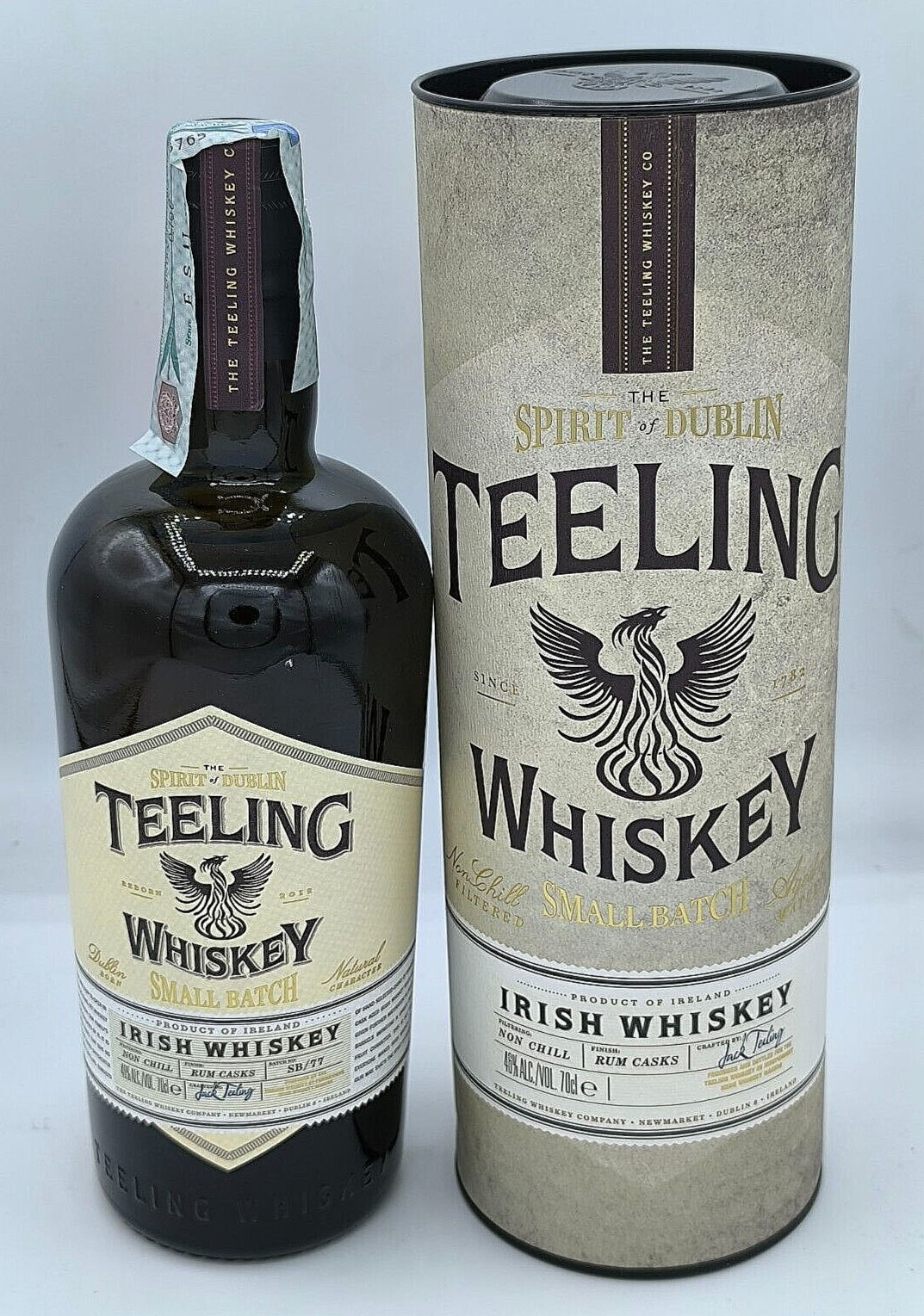 Teeling Irish Whiskey Small Batch Rum Cask Finish Whisky 46% cl 70 1 Bott 700 ml
