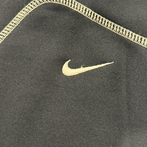 Nike Team Nike Fit Therma Black Sweatshirt Swoosh Stiching Mens 2XL White Stich - Picture 3 of 6