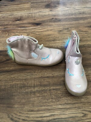CAT JACK Leticia Metallic Pink UNICORN ANKLE BOOTS