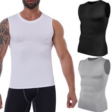 Men Slim Posture Corrector Shirts Compression Body Shaper Shapewear Shaping Tops