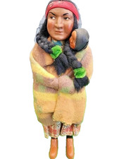 Vintage Bully Good Skookum Doll Indian Native American Mother  Baby 1920-30  s