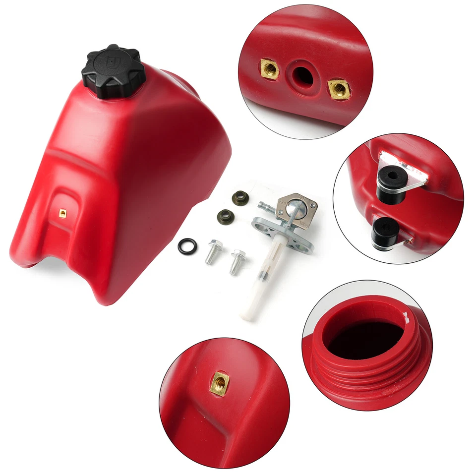 Tanque de gasolina para Honda 1997-00 XR 70 1988-00 XR 80 XR 100 rojo Foto 4 de 4