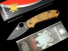SPYDERCO C223GP PARA MILITARY PM 3 KNIFE CUSTOM 1OF1 ANO ALUMINUM SCALES S45V