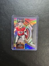 2023 Select Cody Mauch Red & Blue Premiere Level Die-Cut Rookie Prizm