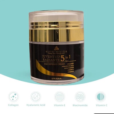 COLLAGEN And HYALURONIC ACID VITA E, VITA C.   5 In 1 Cream