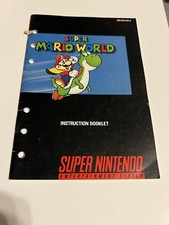 SNES Super Nintendo Authentic Original Mario World Instruction Manual/Booklet