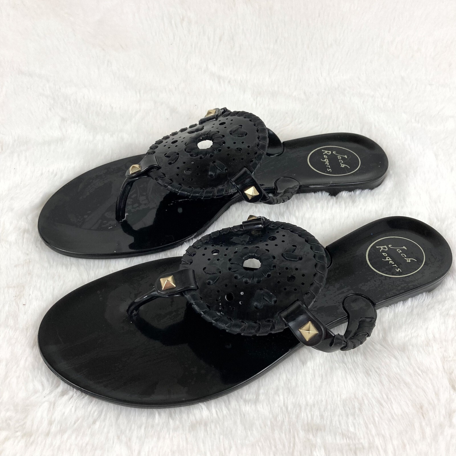 jack rogers black jelly sandals