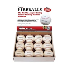 Heater Sports Fireballs Genuine Leather Pitching Machine Baseballs By The Dozen