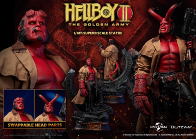 Blitzway Studio Hellboy 1/4 Resin Painted Statue H70cm In Stock