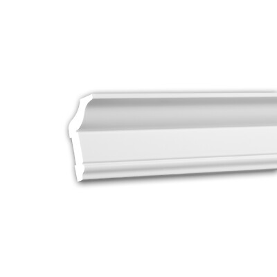  PROFHOME 150174 Eckleiste aus Polyurethan Deckenleiste Stuckleiste 2 m