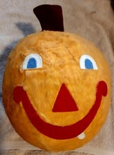 Vintage Eden Toys Plush Pumpkin Musical Toy Fall Decoration Baby Toy 1970's