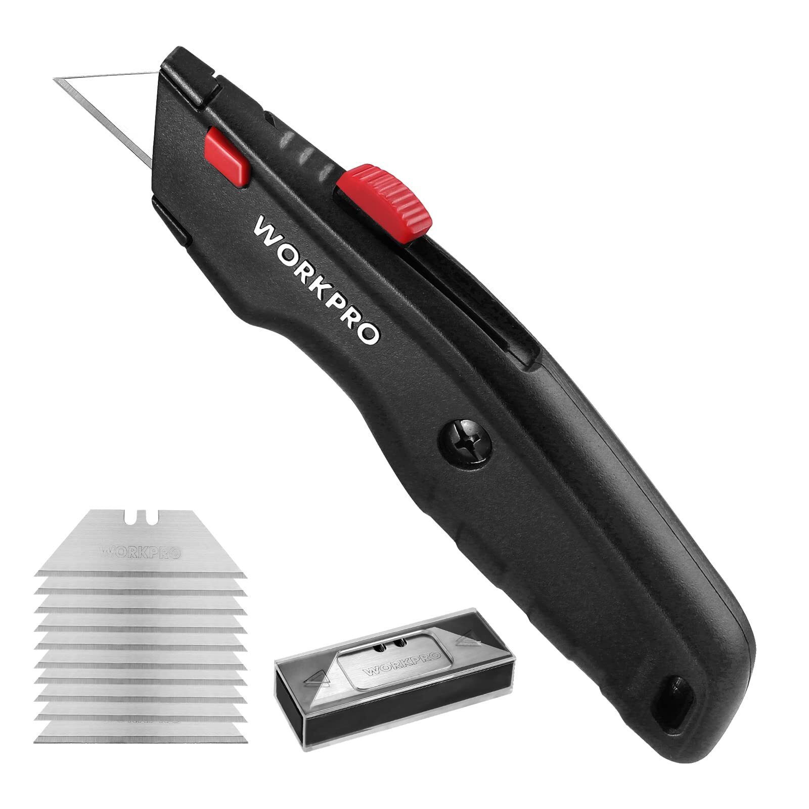 Heavy Duty All Metal Retractable Utility Knife with Quick Change Blade
