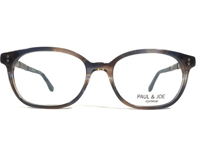 Paul & Joe Eyeglasses Frames SEAPORT CHEYENNE 03 E260 Brown Blue Horn 50-18-135