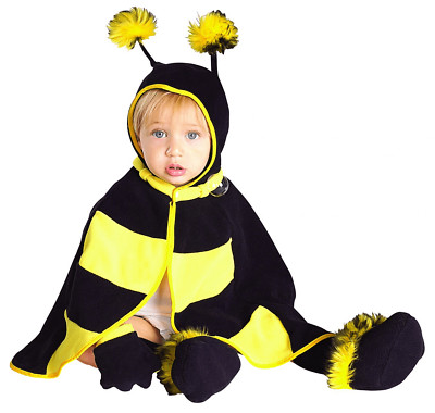 Infant Bumble Bee Costume Bumble Bee Halloween Costume Dress Up Size 1-2