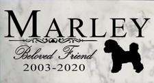 Customized Beloved Friend Dog Memorial Outdoor Stone Marker Select Your Breed