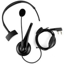 Walkie talkie headset unilateral headset portable k-head anti noise with mic