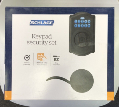 Camelot Electronic Door Lock Deadbolt with Accent Door Lever - 1002833295