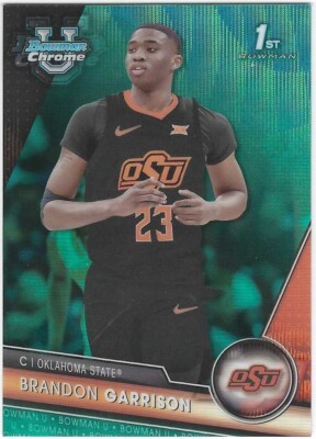 BRANDON GARRISON 23/24 Bowman Chrome U University 1st AQUA Refractor / 299 UK