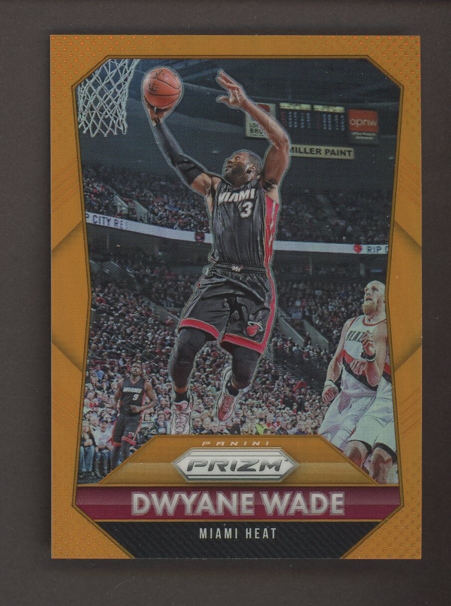 2015-16 Panini Orange Prizm #64 Dwyane Wade Miami Heat 40/65