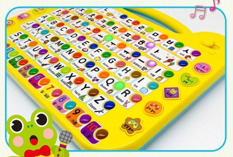 Toy Book 70 Buttons 250 Sounds Book Learning Korean English Alphabet Smart Book - Image 3 of 4