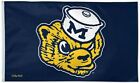 Michigan Wolverines 3x5 Flag Man Cave Football New Old School Usa 3 x 5 Banner